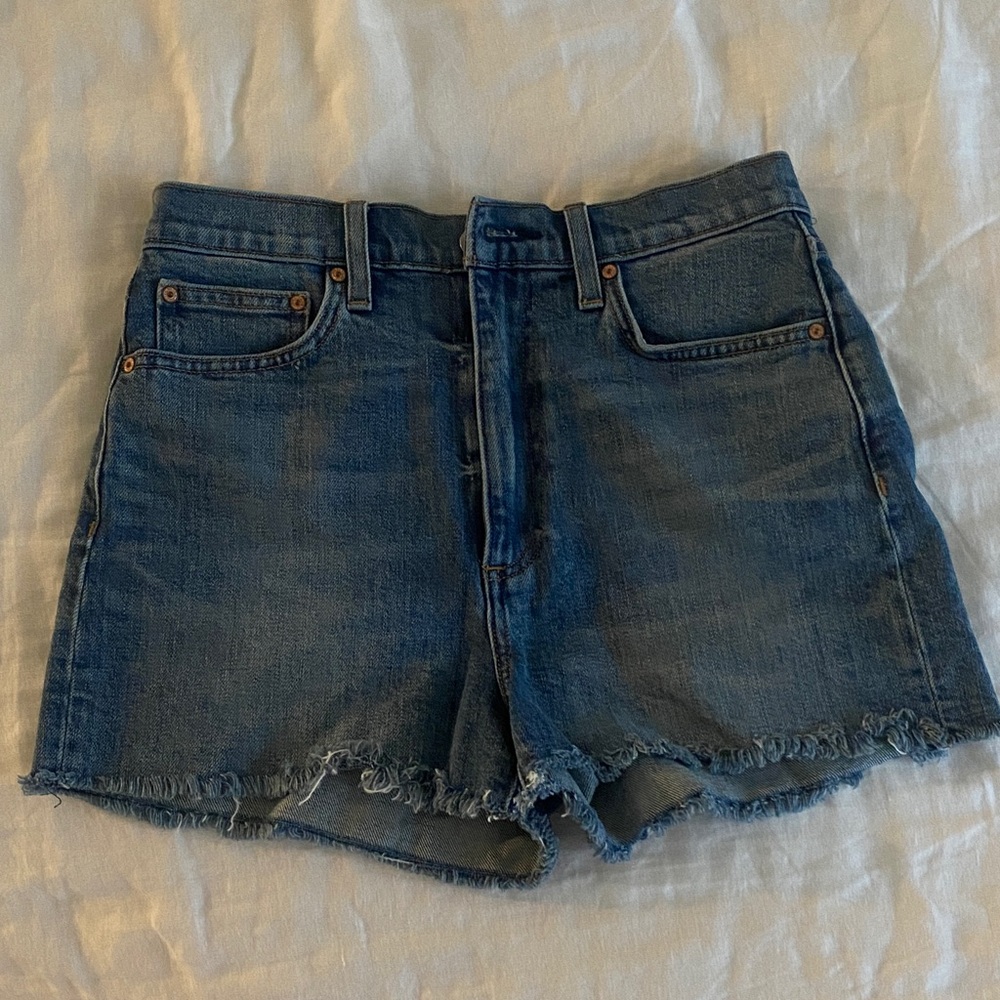 EUC Aritzia Denim Forum The 50s Arlo Short High Rise Hi-Rise Jean Shorts size 27